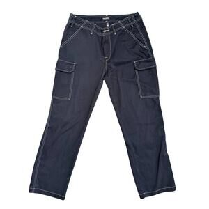 True Religion Stitch Cargo Pants – Black/White – Size 32